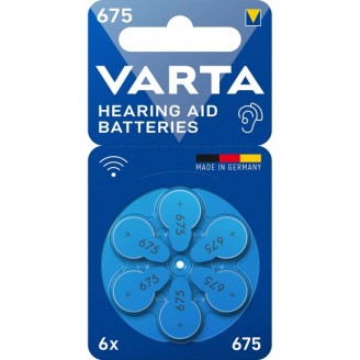 Hoortoestel Batterijen Type 675 6-Blister