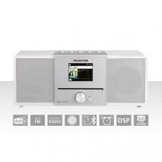 DIRA S32i CD EWF Multifunctionele Stereo Radio met CD-speler DAB+ / FM / Internet / Bluetooth Wit