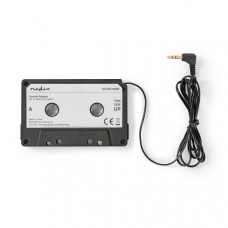 AUX Cassette-Adapter voor Autoradio | 3,5 mm | Kabellengte: 1.00 m | Zwart