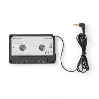 AUX Cassette-Adapter voor Autoradio | 3,5 mm | Kabellengte: 1.00 m | Zwart