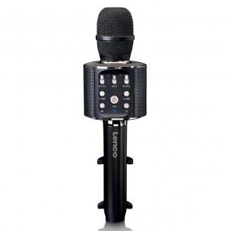 Bluetooth karaokemicrofoon met luidspreker & verlichting Zwart