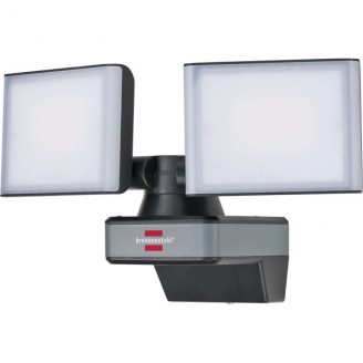 Connect WIFI LED Duo Floodlight WFD 3050 / LED Beveiligingslamp 30W Regelbaar via gratis app (3500lm, diverse lichtfuncties instelbaar via app, voor buitengebruik IP54)