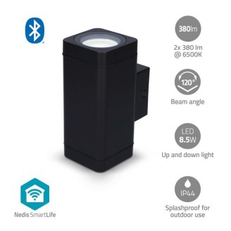Smartlife Buitenlamp | 760 lm | BluetoothÂ® | 8.5 W | Warm tot Koel Wit | 2700 - 6500 K | ABS | AndroidT / IOS