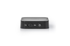 Bluetooth Zender / Ontvanger | Input: 1x AUX | Output: 1x AUX | SBC | Maximaal 1 Apparaat | Tot 6 Uur | Automatische uitschakelfunctie | Zwart