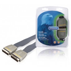 SCART Kabel SCART Male - SCART Male 5.00 m Blauw