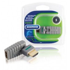 High Speed HDMI met Ethernet Adapter Draaibaar HDMI-Connector - HDMI Female Grijs