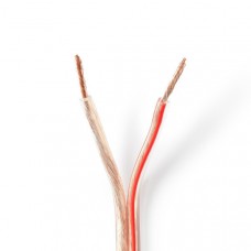 Speaker-Kabel | 2 x 2.50 mmÂ² | Koper | 15.0 m | Rond | PVC | Transparant | Rol