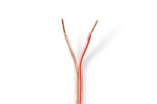 Speaker-Kabel | 2 x 2.50 mmÂ² | Koper | 25.0 m | Rond | PVC | Transparant | Rol