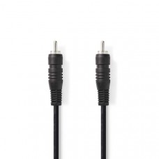 Digitale Audiokabel | RCA Male | RCA Male | Vernikkeld | 2.00 m | Rond | PVC | Zwart | Doos