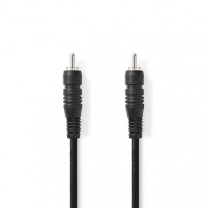 Digitale Audiokabel | RCA Male | RCA Male | Vernikkeld | 2.00 m | Rond | PVC | Zwart | Doos