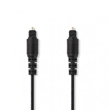 Optische Audiokabel | TosLink Male | TosLink Male | 2.00 m | Rond | PVC | Zwart | Doos