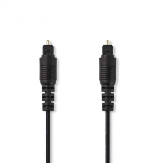 Optische Audiokabel | TosLink Male | TosLink Male | 3.00 m | Rond | PVC | Zwart | Doos