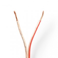 Speaker-Kabel | 2 x 2.50 mmÂ² | CCA | 100.0 m | Rond | PVC | Transparant | Folieverpakking