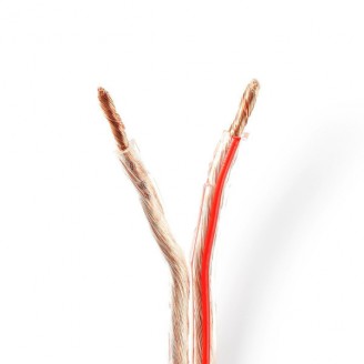 Speaker-Kabel | 2 x 4.00 mmÂ² | CCA | 15.0 m | Rond | PVC | Transparant | Folieverpakking