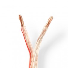 Speaker-Kabel | 2 x 6.00 mmÂ² | CCA | 25.0 m | Rond | PVC | Transparant | Folieverpakking