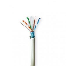 Netwerk Kabel Rol | CAT6 | Stranded | F/UTP | Koper | 100.0 m | Binnenshuis | Rond | LSZH | Grijs | Trekdoos