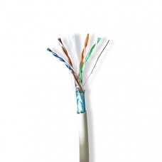 Netwerk Kabel Rol | CAT6 | Stranded | F/UTP | Koper | 305.0 m | Binnenshuis | Rond | LSZH | Grijs | Trekdoos
