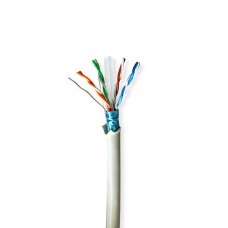 Netwerk Kabel Rol | CAT6 | Solid | F/UTP | Koper | 50.0 m | Binnenshuis | Rond | LSZH | Grijs | Trekdoos