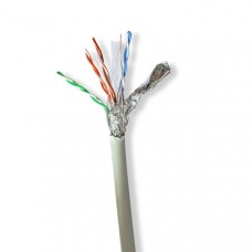 Netwerk Kabel Rol | CAT6 | Stranded | S/FTP | Koper | 100.0 m | Binnenshuis | Rond | LSZH | Grijs | Trekdoos