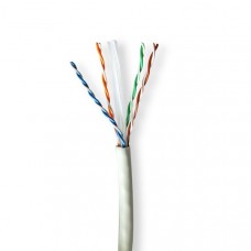 Netwerk Kabel Rol | CAT6a | Solid | U/UTP | Koper | 305.0 m | Binnenshuis | Rond | LSZH | Grijs | Trekdoos