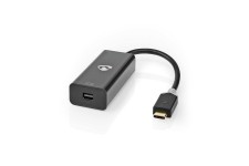 USB-CT Adapter | USB 3.2 Gen 1 | USB-CT Male | Mini DisplayPort Female | 0.20 m | Rond | Verguld | PVC | Antraciet | Window Box