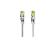 CAT7 Netwerkkabel | S/FTP | RJ45 Male | RJ45 Male | 1.00 m | Snagless | Rond | LSZH | Grijs | Doos