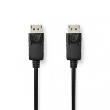 DisplayPort-Kabel | DisplayPort Male | DisplayPort Male | 8K@60Hz | Vernikkeld | 2.00 m | Rond | PVC | Zwart | Doos