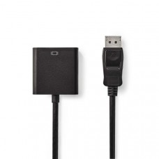 DisplayPort-Adapter | DisplayPort Male | DVI-D 24+1-Pins Female | 1080p@60Hz | Vernikkeld | Recht | 0.20 m | Rond | PVC | ABS | Zwart | Doos