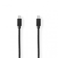 Mini DisplayPort-Kabel | DisplayPort 1.4 | Mini-DisplayPort Male | Mini-DisplayPort Male | 48 Gbps | Vernikkeld | 2.00 m | Rond | PVC | Zwart | Blister