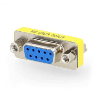 SeriÃ«le Adapter | Adapter | D-SUB 9-Pins Female | D-SUB 9-Pins Female | Vernikkeld | Metaal | Doos