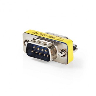 SeriÃ«le Adapter | Adapter | D-SUB 9-Pins Male | D-SUB 9-Pins Male | Vernikkeld | Metaal | Metaal | Doos