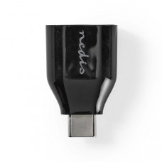 USB-CT Adapter | USB 3.2 Gen 1 | USB-CT Male | USB-A Female | 5 Gbps | Rond | Vernikkeld | Zwart | Doos