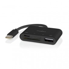 USB-Hub | 1x USB-CT | 1x USB A / 1x USB-CT | 4-Poorts poort(en) | USB 2.0 | USB Gevoed | SD & MicroSD