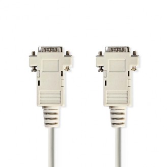 VGA-Kabel | VGA Male | VGA Male | Vernikkeld | Maximale resolutie: 1024x768 | 2.00 m | Rond | ABS | Ivoor | Label