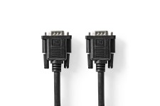 VGA-Kabel | VGA Male | VGA Female 15p | Vernikkeld | Maximale resolutie: 1280x800 | 2.00 m | Rond | ABS | Zwart | Label