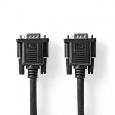 VGA-Kabel | VGA Male | VGA Female 15p | Vernikkeld | Maximale resolutie: 1280x800 | 2.00 m | Rond | ABS | Zwart | Label