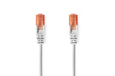 CAT6 Netwerkkabel | RJ45 Male | RJ45 Male | U/UTP | 0.25 m | Rond | PVC | Grijs | Label