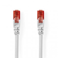 CAT6 Netwerkkabel | RJ45 Male | RJ45 Male | U/UTP | 20.0 m | Rond | PVC | Wit | Label