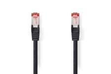 CAT6 Netwerkkabel | RJ45 Male | RJ45 Male | S/FTP | 2.00 m | Rond | LSZH | Zwart | Label