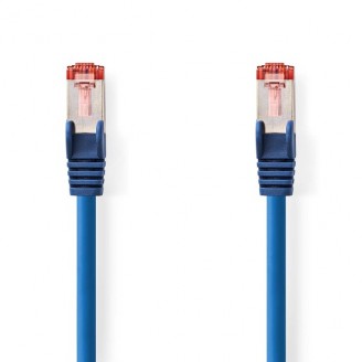 CAT6 Netwerkkabel | RJ45 Male | RJ45 Male | S/FTP | 0.15 m | Rond | LSZH | Blauw | Label