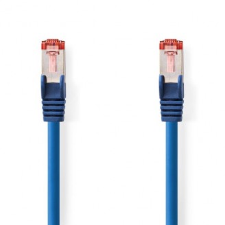 CAT6 Netwerkkabel | RJ45 Male | RJ45 Male | S/FTP | 10.0 m | Rond | LSZH | Blauw | Label