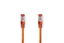 CAT6 Netwerkkabel | RJ45 Male | RJ45 Male | S/FTP | 15.0 m | Rond | LSZH | Oranje | Label