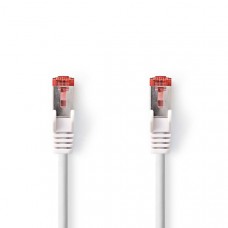 CAT6 Netwerkkabel | RJ45 Male | RJ45 Male | S/FTP | 1.50 m | Rond | LSZH | Wit | Label