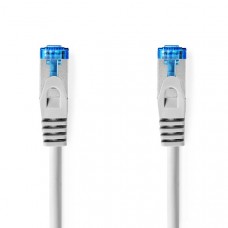 CAT6a netwerkkabel | S/FTP | RJ45 Male | RJ45 Male | 1.00 m | Snagless | Rond | LSZH | Grijs | Label