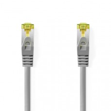 Cat 8.1 Netwerkkabel | S/FTP | RJ45 Male | RJ45 Male | 0.25 m | Rond | LSZH | Grijs | Label