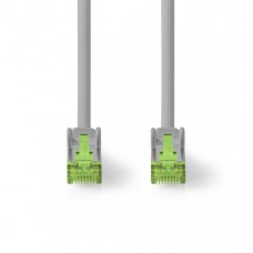Cat 8.1 Netwerkkabel | S/FTP | RJ45 Male | RJ45 Male | 15.0 m | Rond | LSZH | Grijs | Label