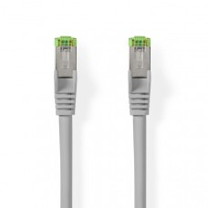 Cat 8.1 Netwerkkabel | S/FTP | RJ45 Male | RJ45 Male | 20.0 m | Rond | LSZH | Grijs | Label