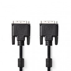 DVI-Kabel | DVI-D 24+1-Pins Male | DVI-D 24+1-Pins Male | 2560x1600 | Vernikkeld | 3.00 m | Recht | PVC | Zwart | Envelop