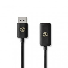 DisplayPort-Adapter | DisplayPort Male | HDMI Output | 8K@30Hz | Vernikkeld | Recht | 0.20 m | Rond | TPE | PVC | Zwart | Envelop