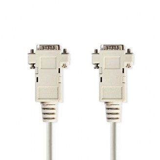 VGA-Kabel | VGA Male | VGA Male | Vernikkeld | Maximale resolutie: 1024x768 | 2.00 m | Rond | ABS | Ivoor | Envelop